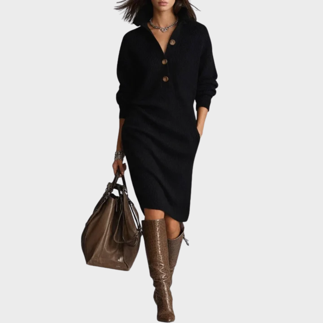 Nancy | Elegantne Talvekleit Nuppudega
