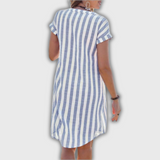 Luisa – Triibuline Midi Kleid