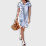 Luisa – Triibuline Midi Kleid