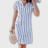 Luisa – Triibuline Midi Kleid