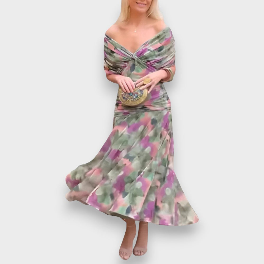 Malia | Elegantne Kleid V-kaelusega