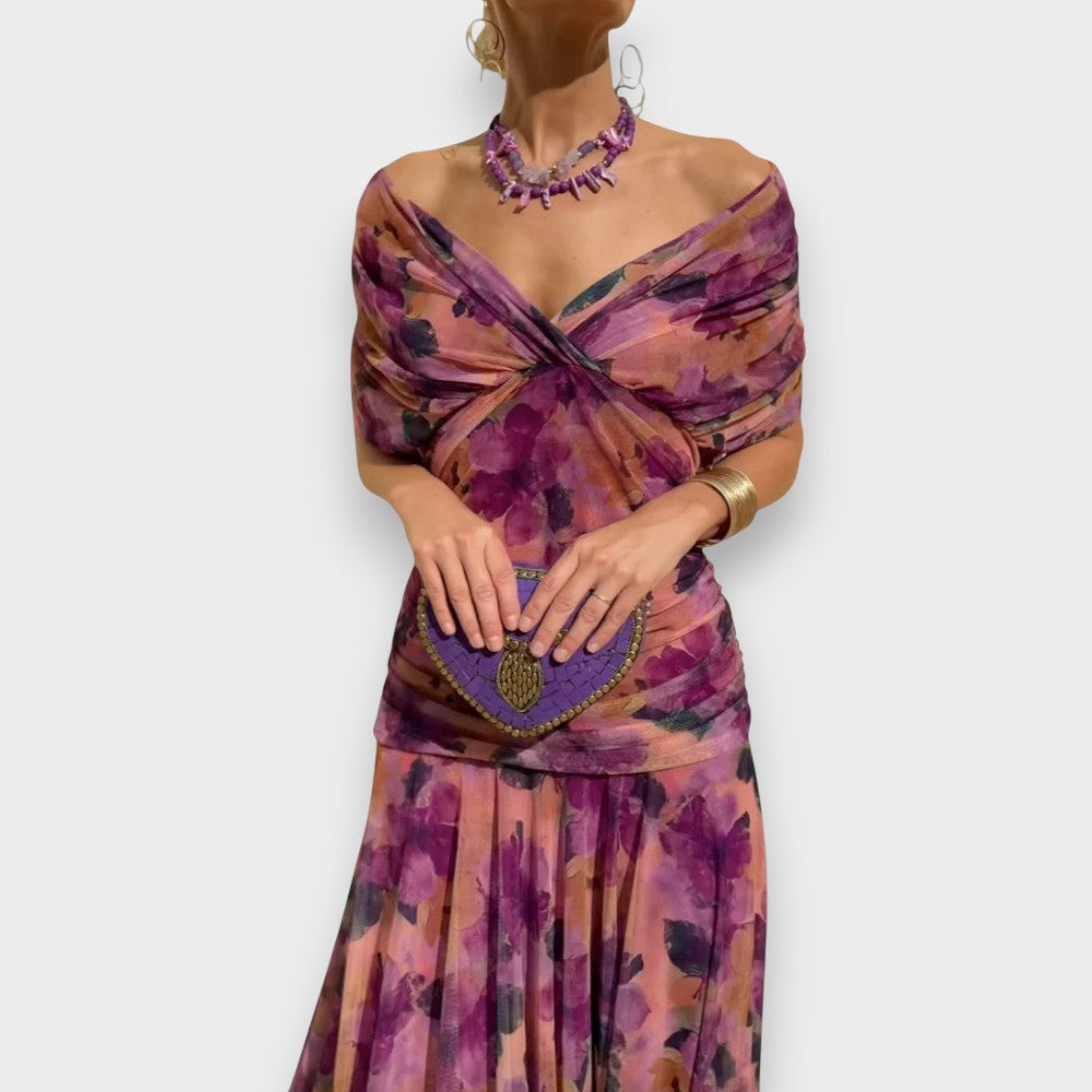 Malia | Elegantne Kleid V-kaelusega