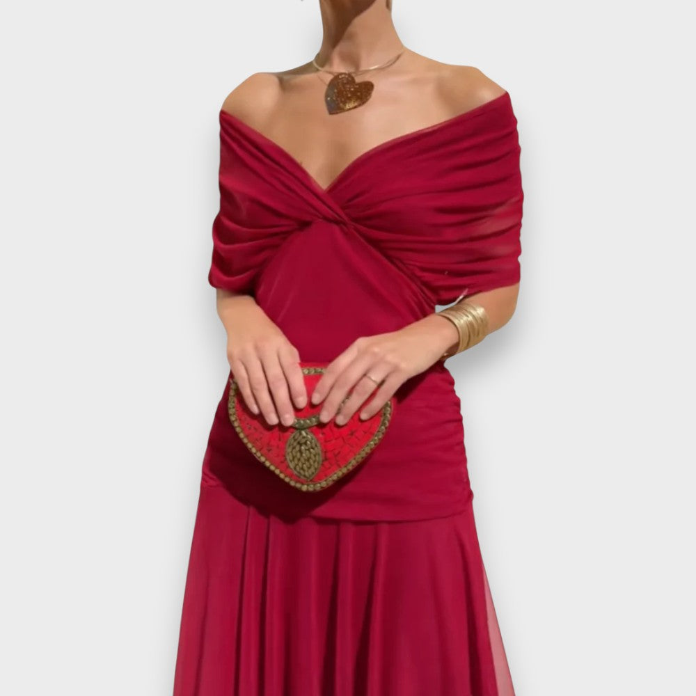 Malia | Elegantne Kleid V-kaelusega