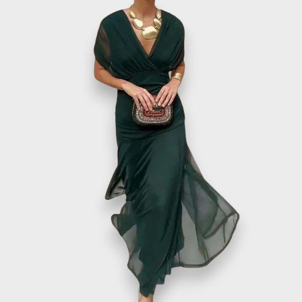 Malia | Elegantne Kleid V-kaelusega