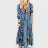 Vivi - Lässig'i boho linane maksikleit