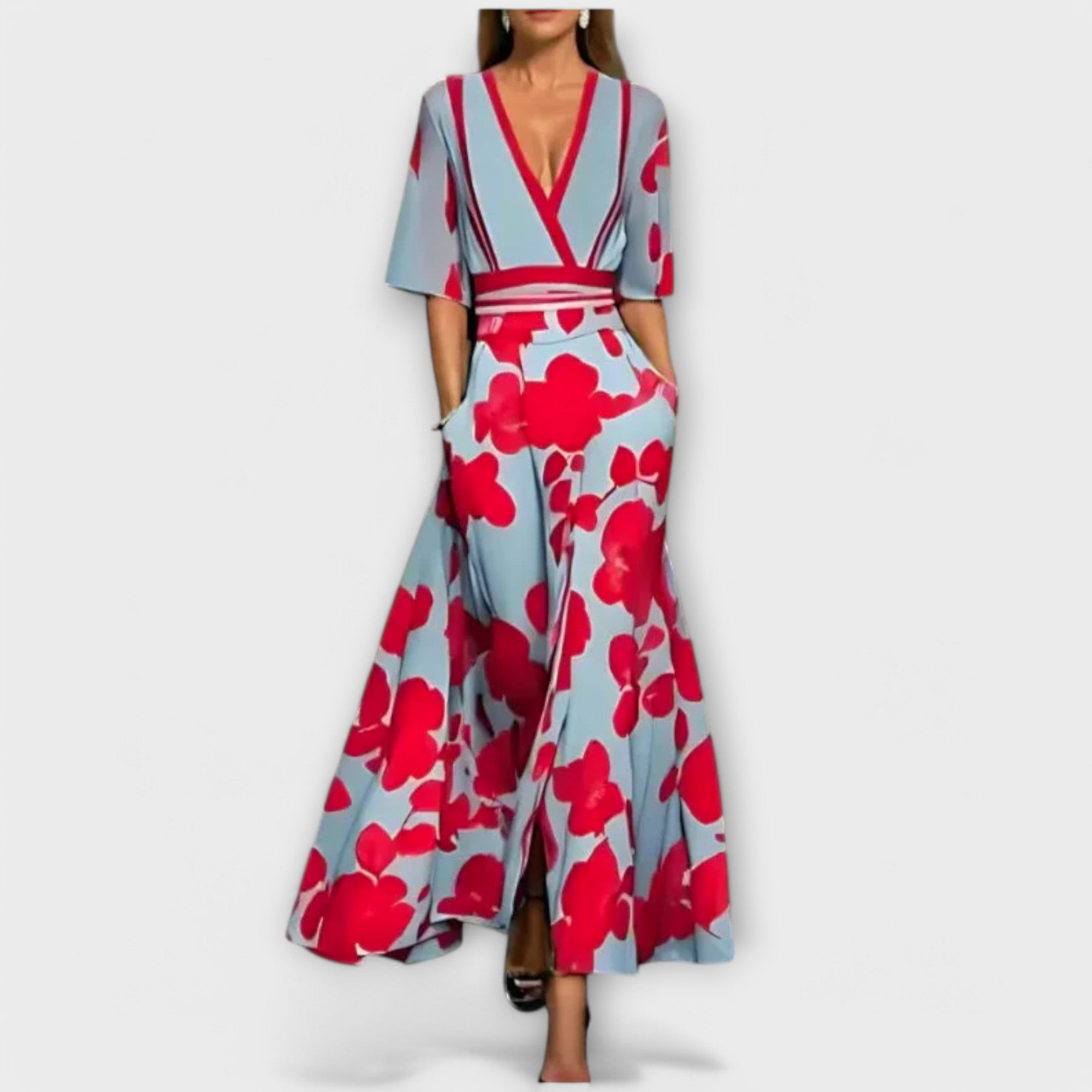 Elise - Elegantne lilleline kleit