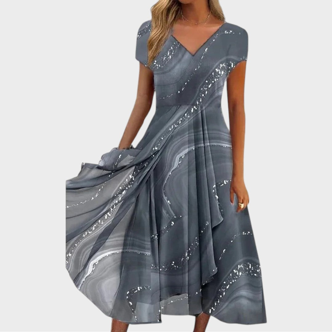 Isha | Elegantne Midi Kleit V-kaelusega