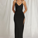 Must Halterkael Maxi Kleid