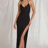 Must Halterkael Maxi Kleid