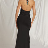 Must Halterkael Maxi Kleid