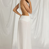 Halterneck Maxi Kleid Valges