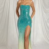 Bandeau Maxi Kleid Sinises Ombres