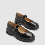Nera platvorm Mary Janes
