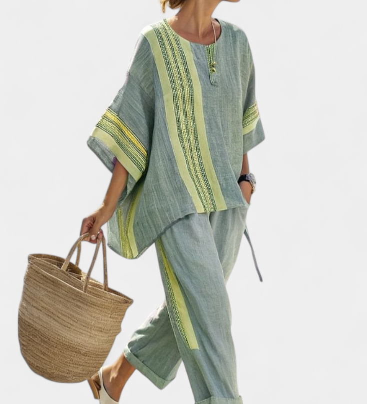 Lorena - Boho lina ja bambusest komplekt