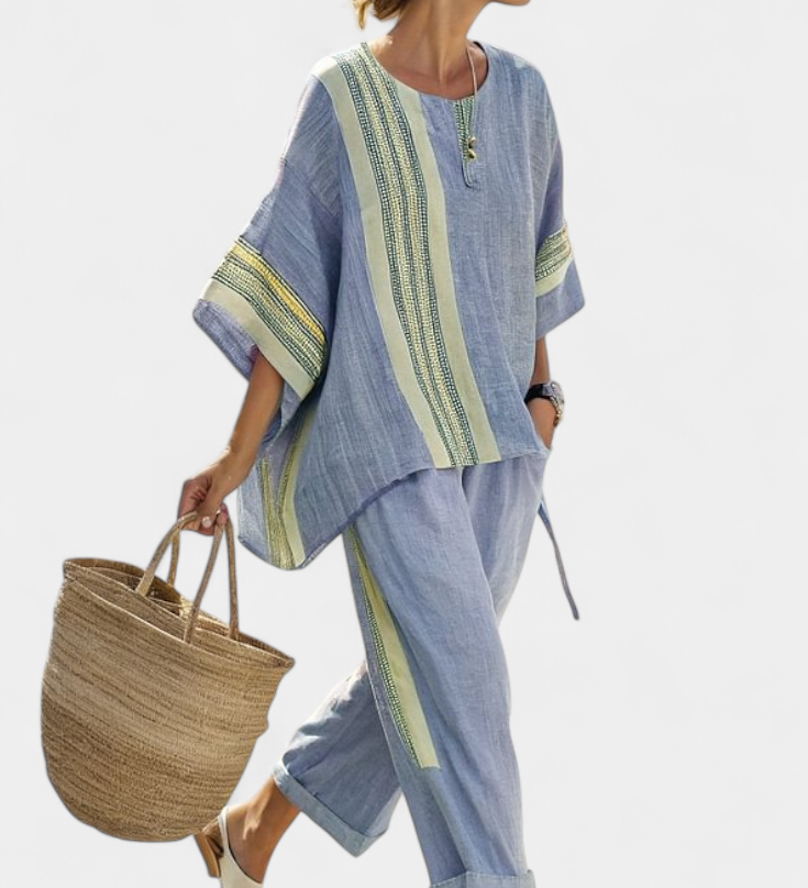 Lorena - Boho lina ja bambusest komplekt