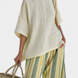 Olívia - Bambu Linase Komplekt Oliiv