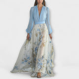 Harper - Sädelev Lilleline Maxi Kleid