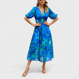 Clara - Elegantne Midi Lilleline Kleit
