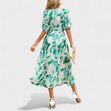Clara - Elegantne Midi Lilleline Kleit