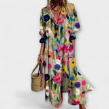 Lila - Kõhukaunistav Maxi Kleid
