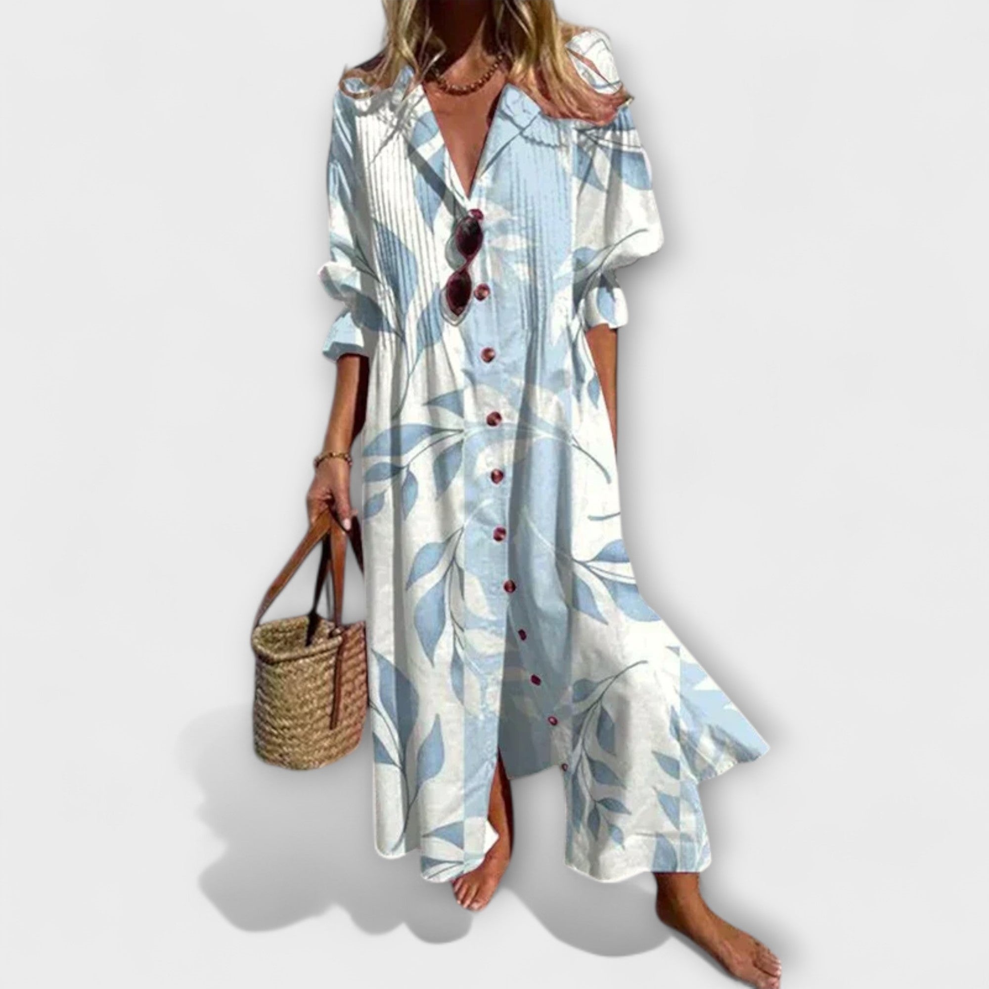 Lila - Kõhukaunistav Maxi Kleid