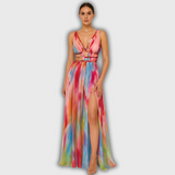 Freya | Prinditud Maxi Kleid