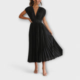 Maria - Stiilne Plisseeritud Kleid