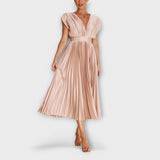 Maria - Stiilne Plisseeritud Kleid