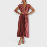 Maria - Stiilne Plisseeritud Kleid