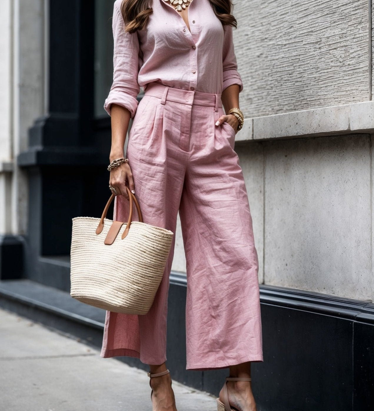 Isadora - Vaatamine Casual Chic Roosa