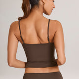 Šokolaadipruun Modal Scoop-Neck Tank Top