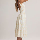Lillemustriga A-line Midaxi Kleid