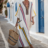 Caftani Kleid "Blanche" – Rõõmus Riba