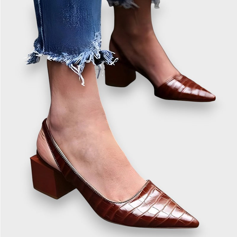 Dorothea | Patenteeritud terava varbaga ortopeedilised slingback kontsad