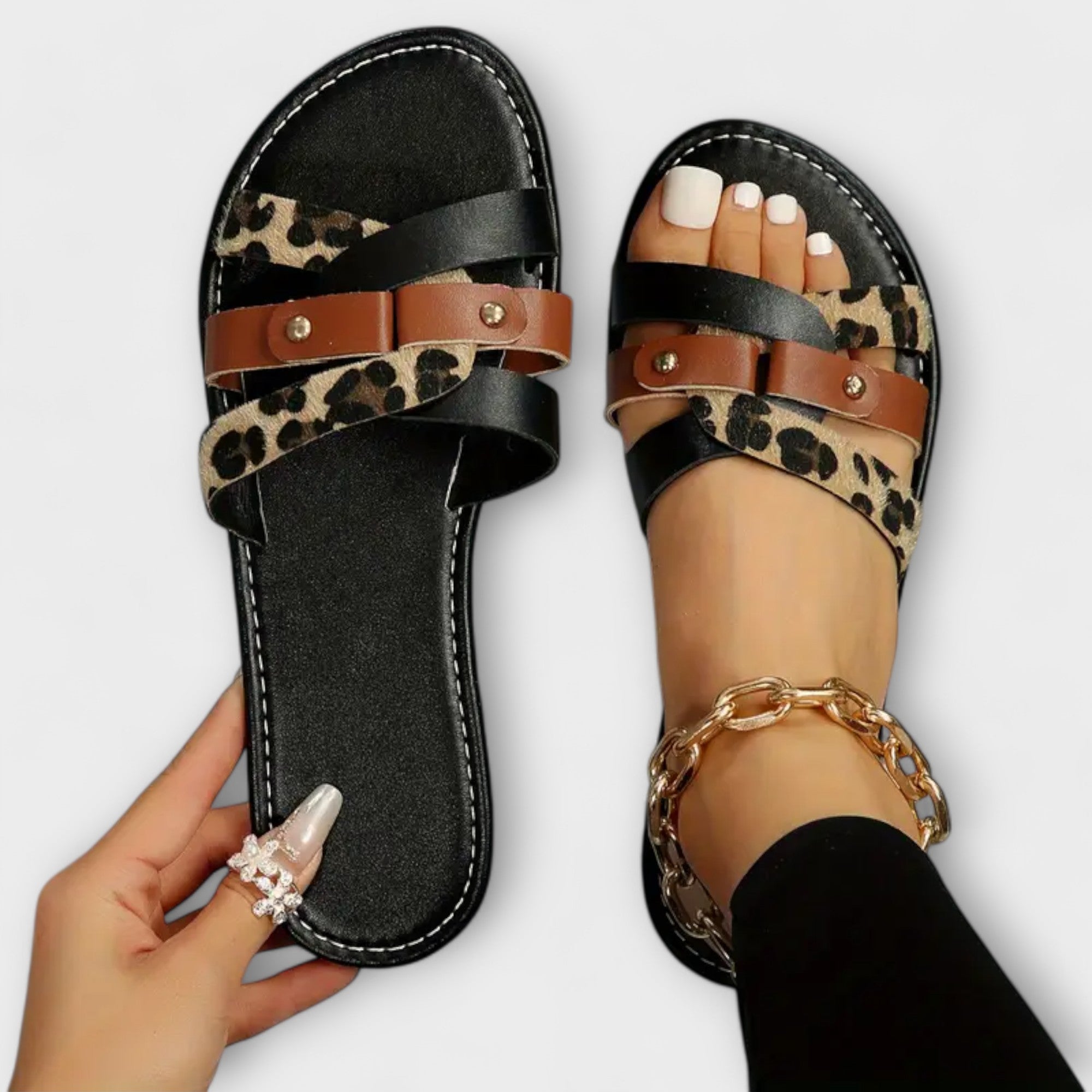 Leopardi Ristirihmade Sandaal
