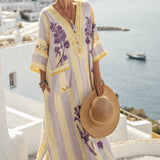Kaftan Kleit "Mireille" – Provence'i Lilled