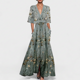 Rute - Elegantne lilleline maxi kleit