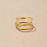 Kuldne Infinity Loop Sõrmus
