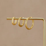 Kuldne Trio Mini Hoop Komplekt