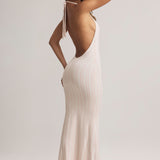 Ribade Prindiga Modal Halterneck Maxi Kleid