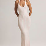 Ribade Prindiga Modal Halterneck Maxi Kleid