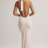 Ribade Prindiga Modal Halterneck Maxi Kleid
