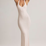 Ribade Prindiga Modal Halterneck Maxi Kleid