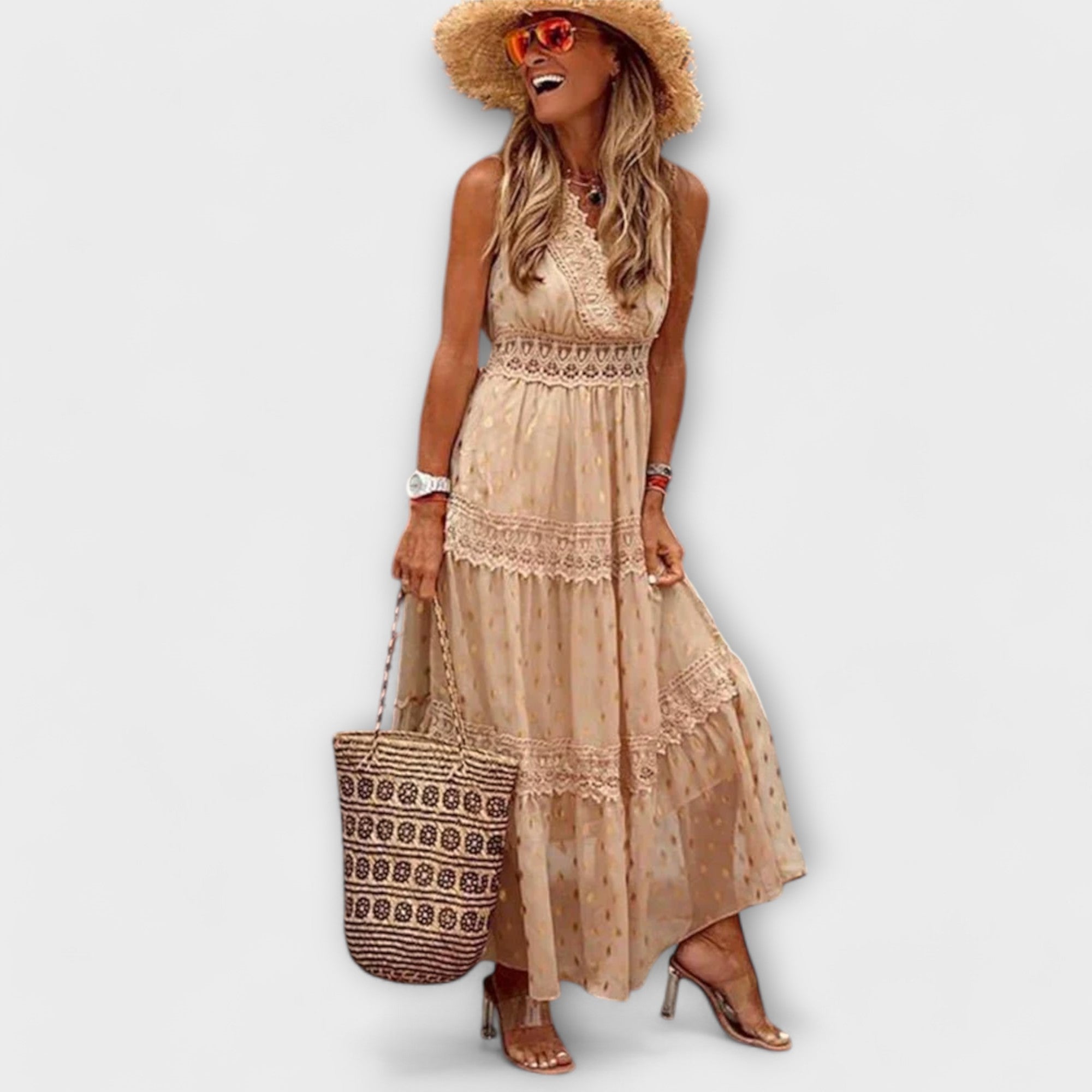 Lola - Maxi Kleit Boho Lõhikuga