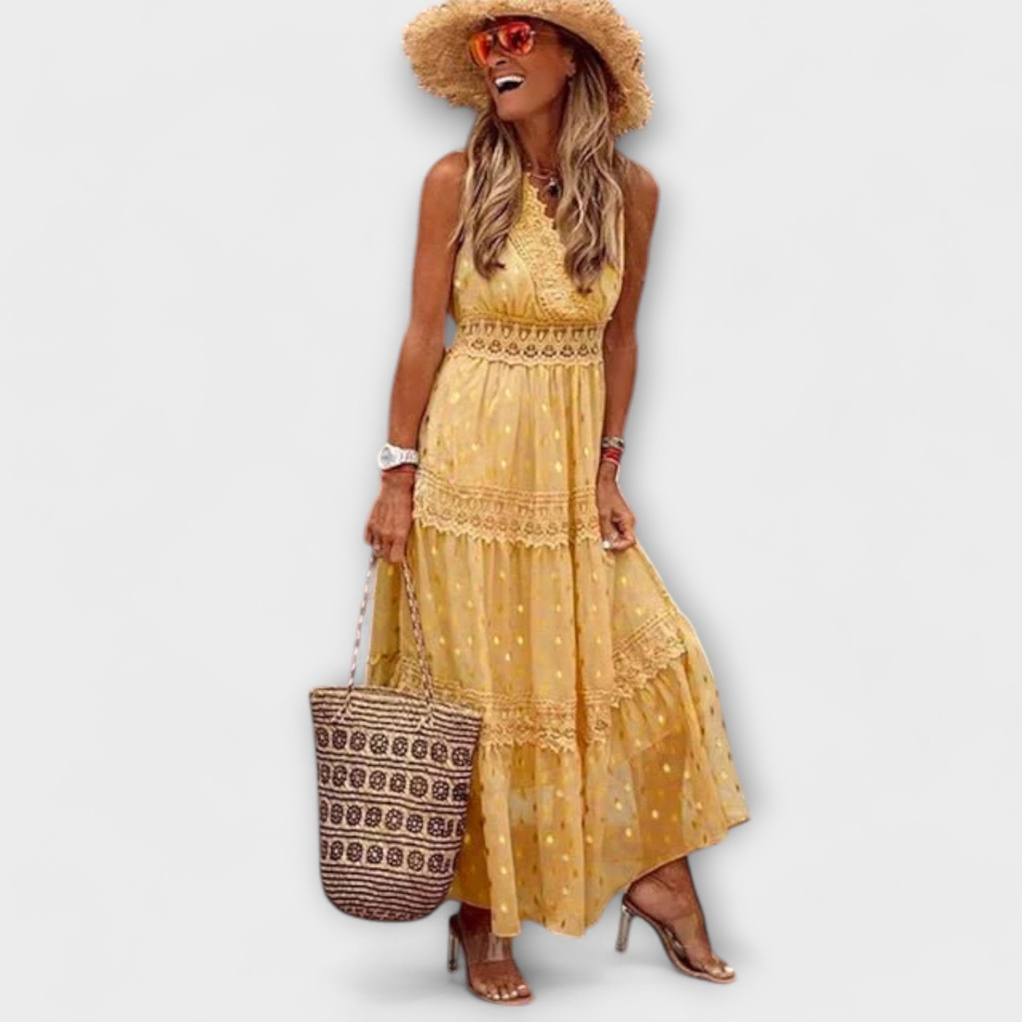 Lola - Maxi Kleit Boho Lõhikuga