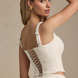 Lace-Up korsettüüp IVORY värvuses