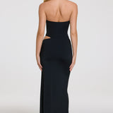 Must Halterkaelusega Maxi Kleid