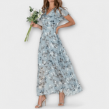 Jasmina | Lilleline Šifoon Maxi Kleid