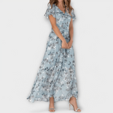 Jasmina | Lilleline Šifoon Maxi Kleid