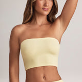 Modal Üksik Crop Top Sidrunishekk